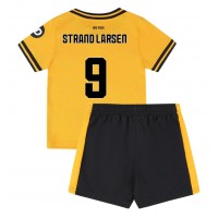 Maglia Calcio Wolves Jorgen Strand Larsen #9 Prima Divisa Bambino 2024-25 Manica Corta (+ pantaloncini)